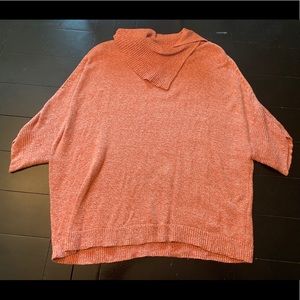 Cabi Split Foldover Pullover Sweater Large EUC